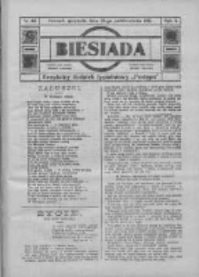 Biesiada: bezpłatny dodatek tygodniowy "Postępu" 1917.10.28 R.5 Nr43