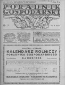 Poradnik Gospodarski. Pismo Tygodniowe. 1935.01.20 R.46 nr3