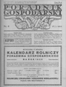 Poradnik Gospodarski. Pismo Tygodniowe. 1935.01.27 R.46 nr4