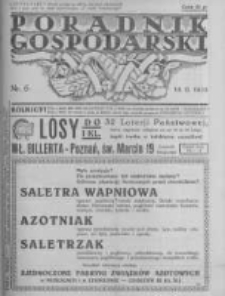 Poradnik Gospodarski. Pismo Tygodniowe. 1935.02.10 R.46 nr6