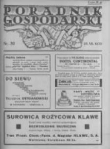 Poradnik Gospodarski. Pismo Tygodniowe. 1935.07.28 R.46 nr30