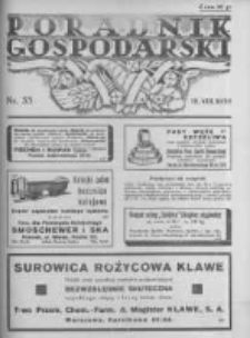 Poradnik Gospodarski. Pismo Tygodniowe. 1935.08.18 R.46 nr33