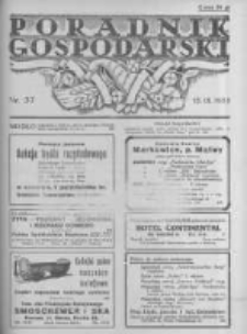 Poradnik Gospodarski. Pismo Tygodniowe. 1935.09.15 R.46 nr37