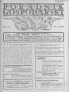 Poradnik Gospodarski. Pismo Tygodniowe. 1935.10.13 R.46 nr41