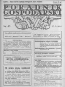 Poradnik Gospodarski. Pismo Tygodniowe. 1935.10.27 R.46 nr43