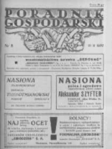 Poradnik Gospodarski. Pismo Tygodniowe. 1937.02.21 R.48 nr8