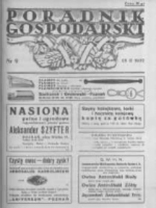 Poradnik Gospodarski. Pismo Tygodniowe. 1937.02.28 R.48 nr9