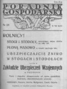 Poradnik Gospodarski. Pismo Tygodniowe. 1937.07.11 R.48 nr28