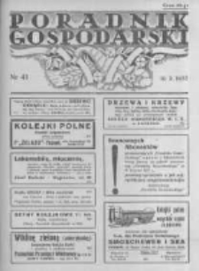 Poradnik Gospodarski. Pismo Tygodniowe. 1937.10.10 R.48 nr41