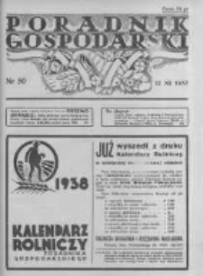 Poradnik Gospodarski. Pismo Tygodniowe. 1937.12.12 R.48 nr50