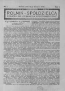 Rolnik Sp&oacute;łdzielca. 1925.01.11 R.2 nr1