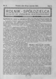 Rolnik Sp&oacute;łdzielca. 1925.01.25 R.2 nr2