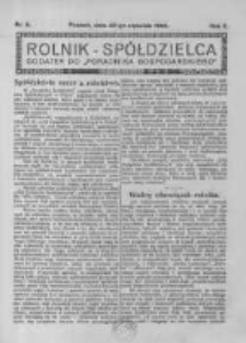 Rolnik Spółdzielca. 1925.01.25 R.2 nr2