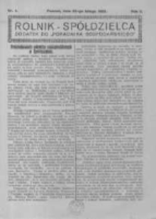 Rolnik Spółdzielca. 1925.02.22 R.2 nr4