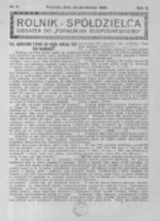Rolnik Sp&oacute;łdzielca. 1925.03.22 R.2 nr6