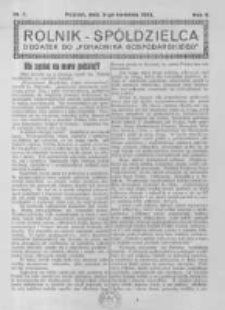 Rolnik Sp&oacute;łdzielca. 1925.04.05 R.2 nr7