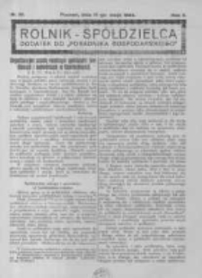 Rolnik Sp&oacute;łdzielca. 1925.05.17 R.2 nr10