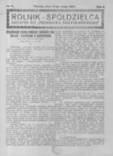 Rolnik Sp&oacute;łdzielca. 1925.05.31 R.2 nr11