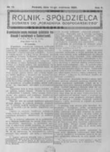 Rolnik Sp&oacute;łdzielca. 1925.06.14 R.2 nr12