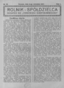 Rolnik Spółdzielca. 1925.09.06 R.2 nr18
