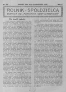 Rolnik Sp&oacute;łdzielca. 1925.10.04 R.2 nr20
