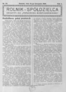 Rolnik Sp&oacute;łdzielca. 1925.11.15 R.2 nr23