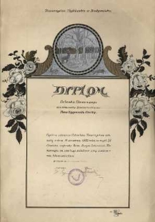 Dyplom Członka Honorowego dla Starosty Białostockiego Pana Zygmunta Kmity