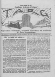 Targ: najświeższe wiadomości, urzędowe komunikaty itd. z dziedziny IV Targu Poznańskiego: bezpłatny dodatek 'Postepu" 1924.04.29