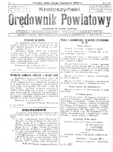 Krotoszyński Orędownik Powiatowy 1931.01.14 R.56 Nr4