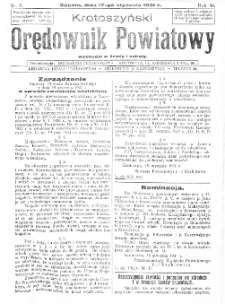 Krotoszyński Orędownik Powiatowy 1931.01.17 R.56 Nr5