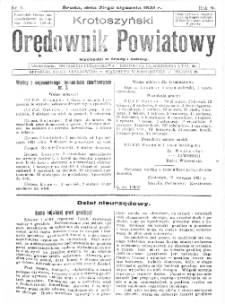 Krotoszyński Orędownik Powiatowy 1931.01.21 R.56 Nr6