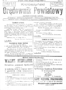 Krotoszyński Orędownik Powiatowy 1931.02.25 R.56 Nr16