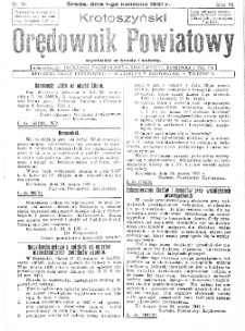 Krotoszyński Orędownik Powiatowy 1931.04.01 R.56 Nr26