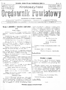 Krotoszyński Orędownik Powiatowy 1931.04.15 R.56 Nr30