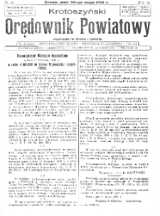 Krotoszyński Orędownik Powiatowy 1931.05.20 R.56 Nr40