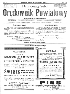 Krotoszyński Orędownik Powiatowy 1931.07.04 R.56 Nr53