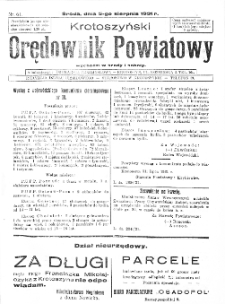 Krotoszyński Orędownik Powiatowy 1931.08.05 R.56 Nr61