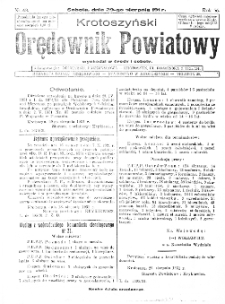 Krotoszyński Orędownik Powiatowy 1931.08.29 R.56 Nr29