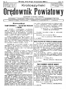 Krotoszyński Orędownik Powiatowy 1931.09.09 R.56 Nr71