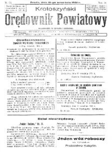 Krotoszyński Orędownik Powiatowy 1931.09.16 R.56 Nr73