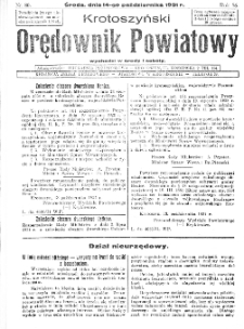 Krotoszyński Orędownik Powiatowy 1931.10.14 R.56 Nr80