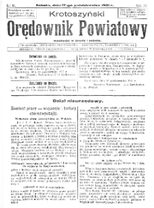 Krotoszyński Orędownik Powiatowy 1931.10.17 R.56 Nr81