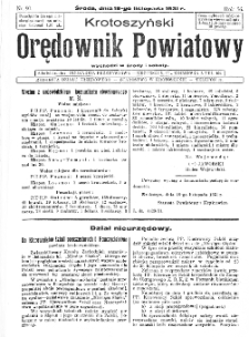 Krotoszyński Orędownik Powiatowy 1931.11.18 R.56 Nr90