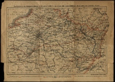 Übersichtskarte des Kriegsschauplatzes in Frankreich 1870-1871 mit Angabe der haupsächlichtsten Marschrouten der deutschen Armeen