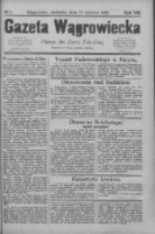 Gazeta Wągrowiecka: pismo dla ziemi pałuckiej 1928.06.17 R.8 Nr71