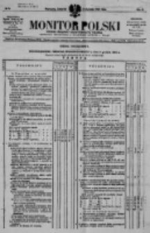 Monitor Polski. Dziennik Urzędowy Rzeczypospolitej Polskiej. 1920.01.08 R.3 nr5