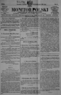 Monitor Polski. Dziennik Urzędowy Rzeczypospolitej Polskiej. 1922.10.26 R.5 nr244