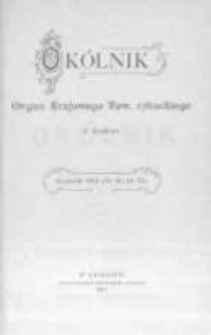 Ok&oacute;lnik. Organ Krajowego Towarzystwa Rybackiego w Krakowie. 1901 nr50