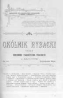 Ok&oacute;lnik Rybacki. Organ Krajowego Towarzystwa Rybackiego w Krakowie. 1906 nr87