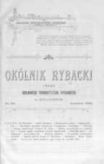 Okólnik Rybacki. Organ Krajowego Towarzystwa Rybackiego w Krakowie. 1906 nr89